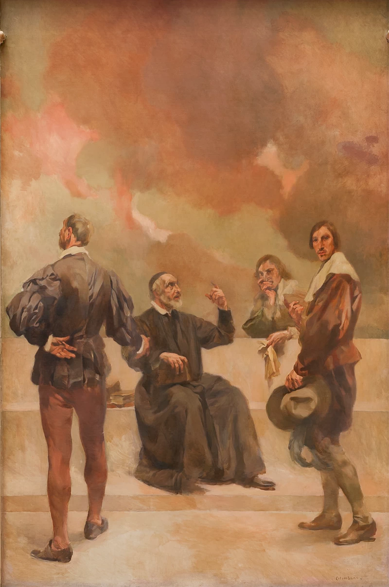 Ritratto di ebo Moniz, padre António Vieira, D. Luís de Meneses (terzo conte di Ericeira) e João Pinto Ribeiro